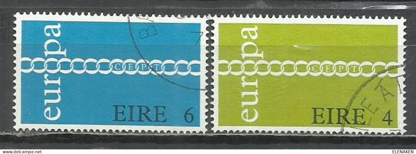 81A -SERIE COMPLETA IRLANDA EIRE EUROPA 1971 Nº 267/268 - Gebruikt