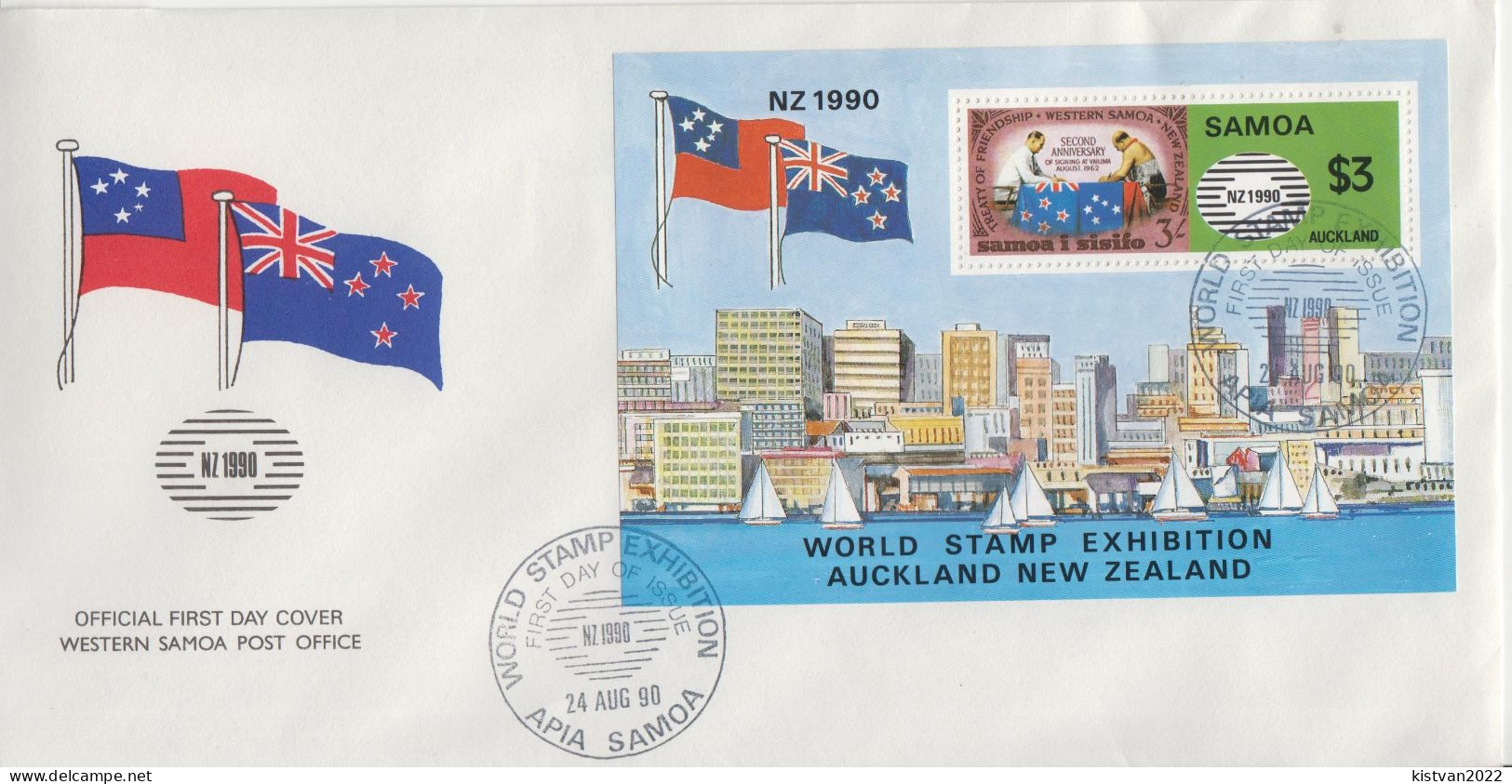 Samoa SS On FDC - Philatelic Exhibitions