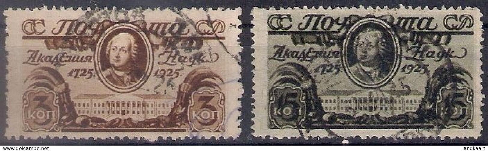 Russia 1925, Michel Nr 298-99, Used - Oblitérés