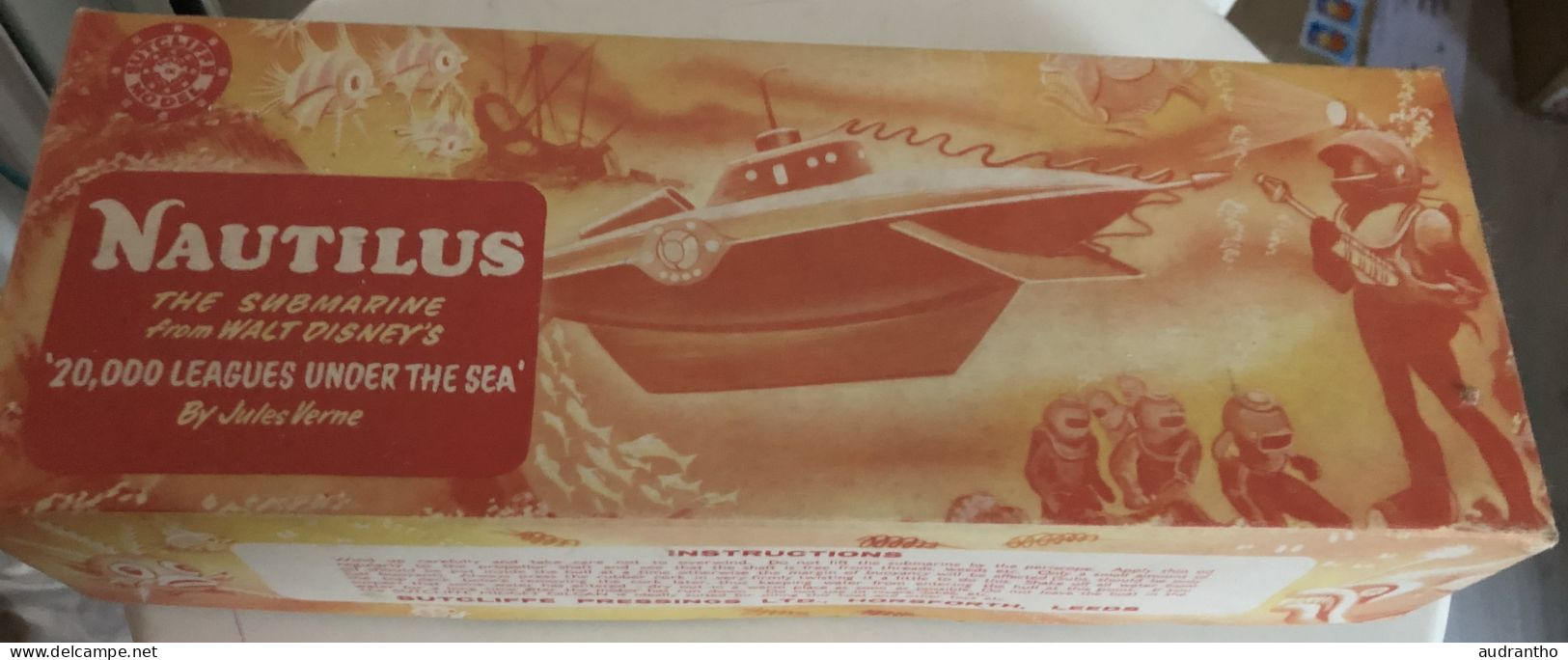 Sutcliffe Jouet Ancien En Fer - Sous-marin "NAUTILUS" Walt Disney - Royaume-Uni Dans Sa Boite 1950 - Giocattoli Antichi