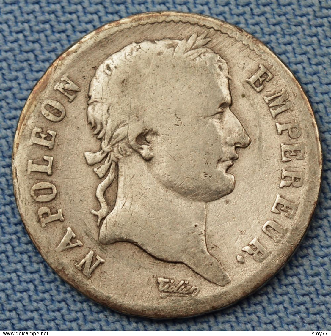 France • 1 Franc 1808 A • Napoléon Ier • Tête Laurée  • [24-515] - 1 Franc