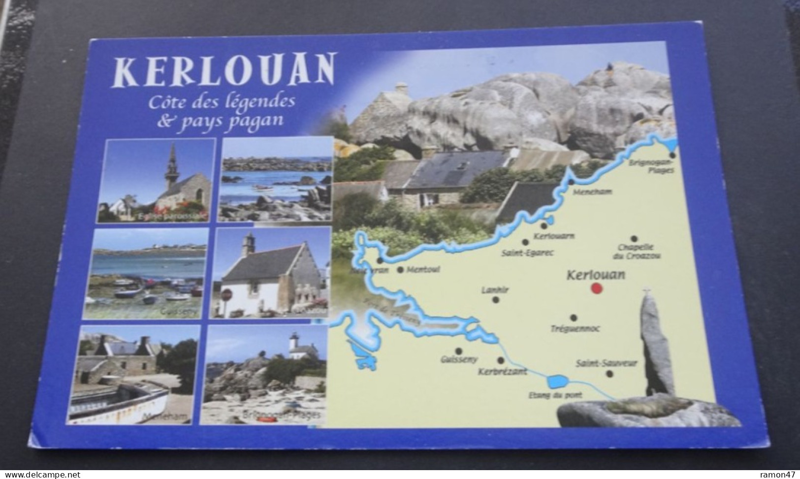 Bretagne, Kerlouan - Côte Des Légendes & Pays Pagan - Editions Claude Pastor, Ploemeur - Carte Geografiche