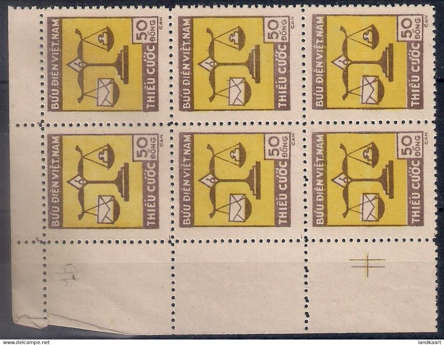 North Vietnam 1955, Block Of Six, MNH - Vietnam