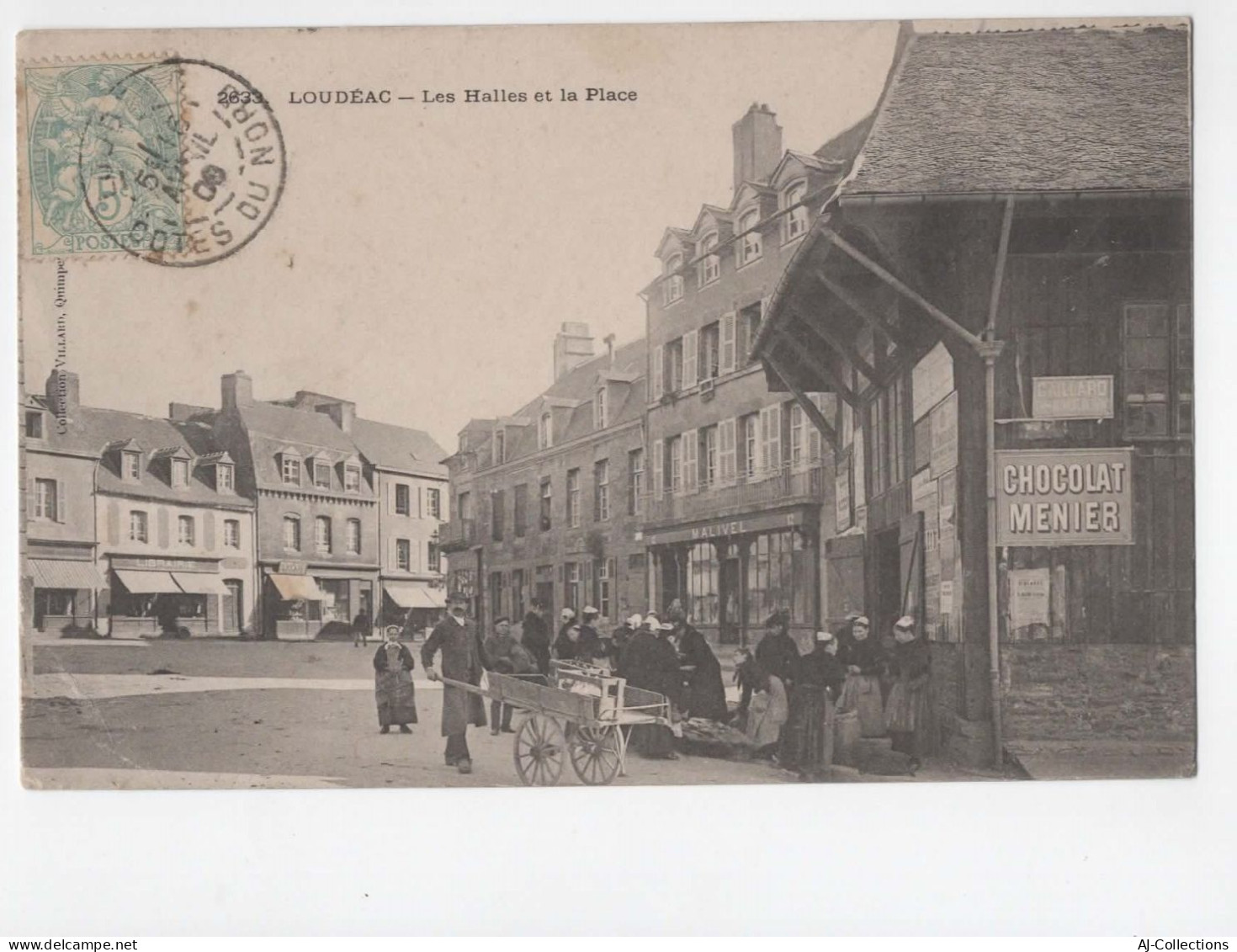 AJC - Loudeac - Les Halles Et La Place - Loudéac