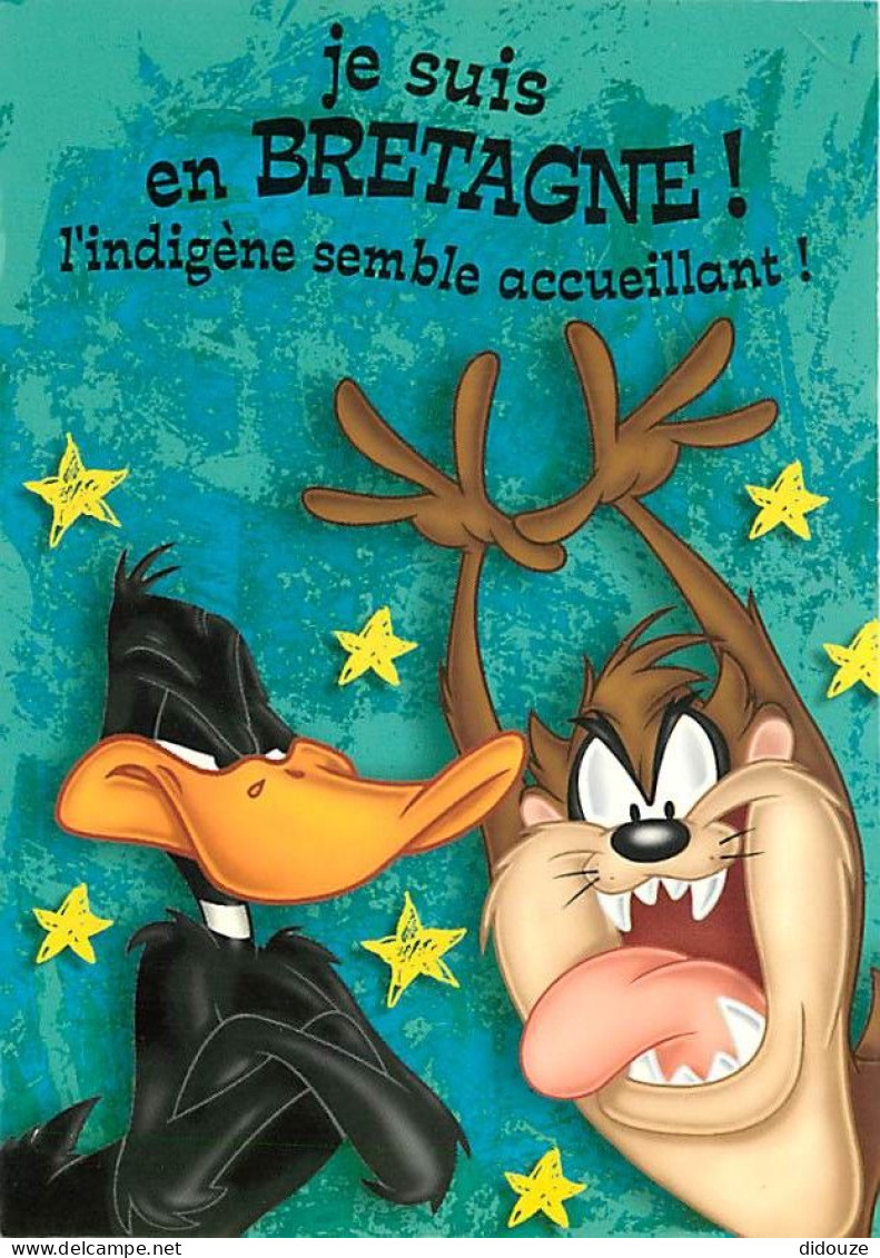 Bandes Dessinées - Looney Tunes - Taz - Daffy Duck - Illustration - Carte Neuve - CPM - Voir Scans Recto-Verso - Comics