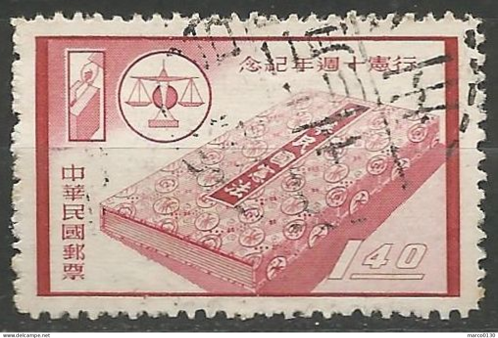 FORMOSE (TAIWAN) N° 280 + N° 281 + N° 282 + N° 283 OBLITERE - Used Stamps