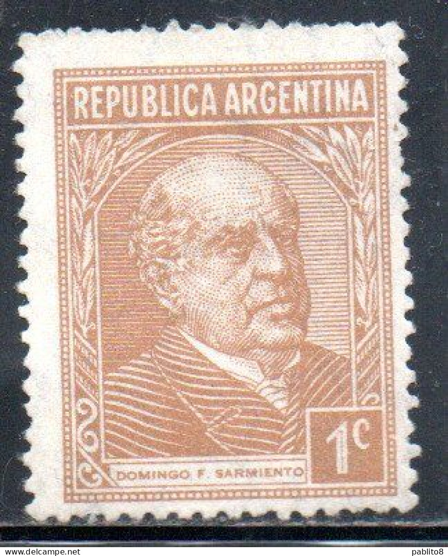 ARGENTINA 1935 1951 SARMIENTO 1c MH - Unused Stamps