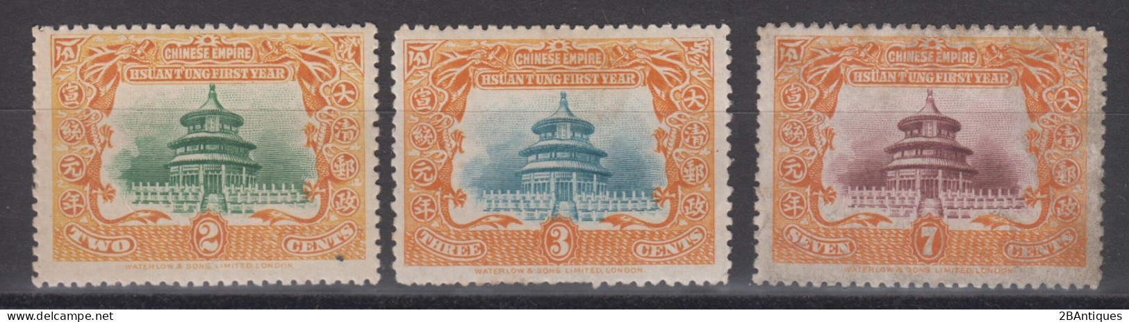 IMPERIAL CHINA 1909 - The 1st Anniversary Of The Reign Of Hsuan T'ung MH* / No Gum - Ongebruikt