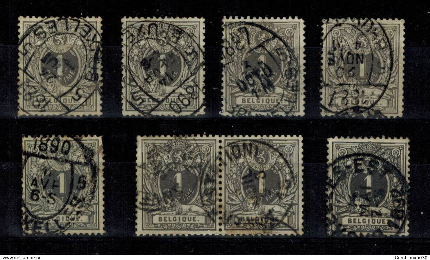 Lot 43/4 Belgique  N° 43° X 8 - Mezclas (max 999 Sellos)