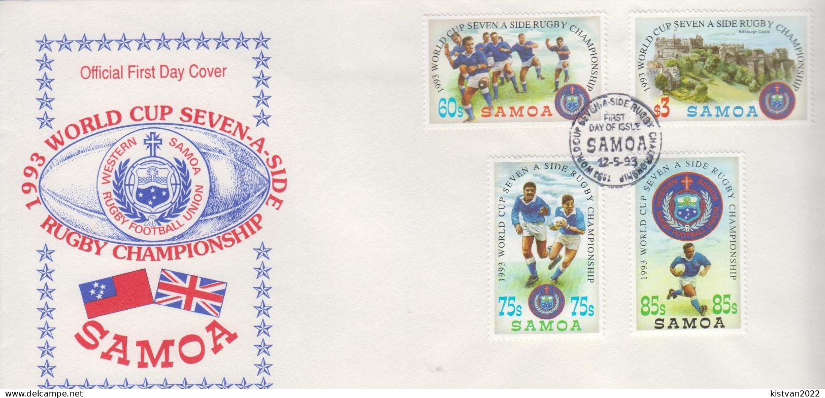 Samoa Set On FDC - Rugby