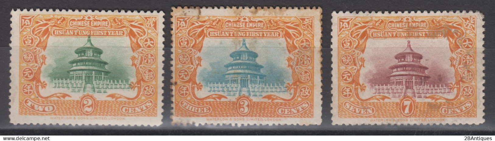 IMPERIAL CHINA 1909 - The 1st Anniversary Of The Reign Of Hsuan T'ung MH* / No Gum - Unused Stamps