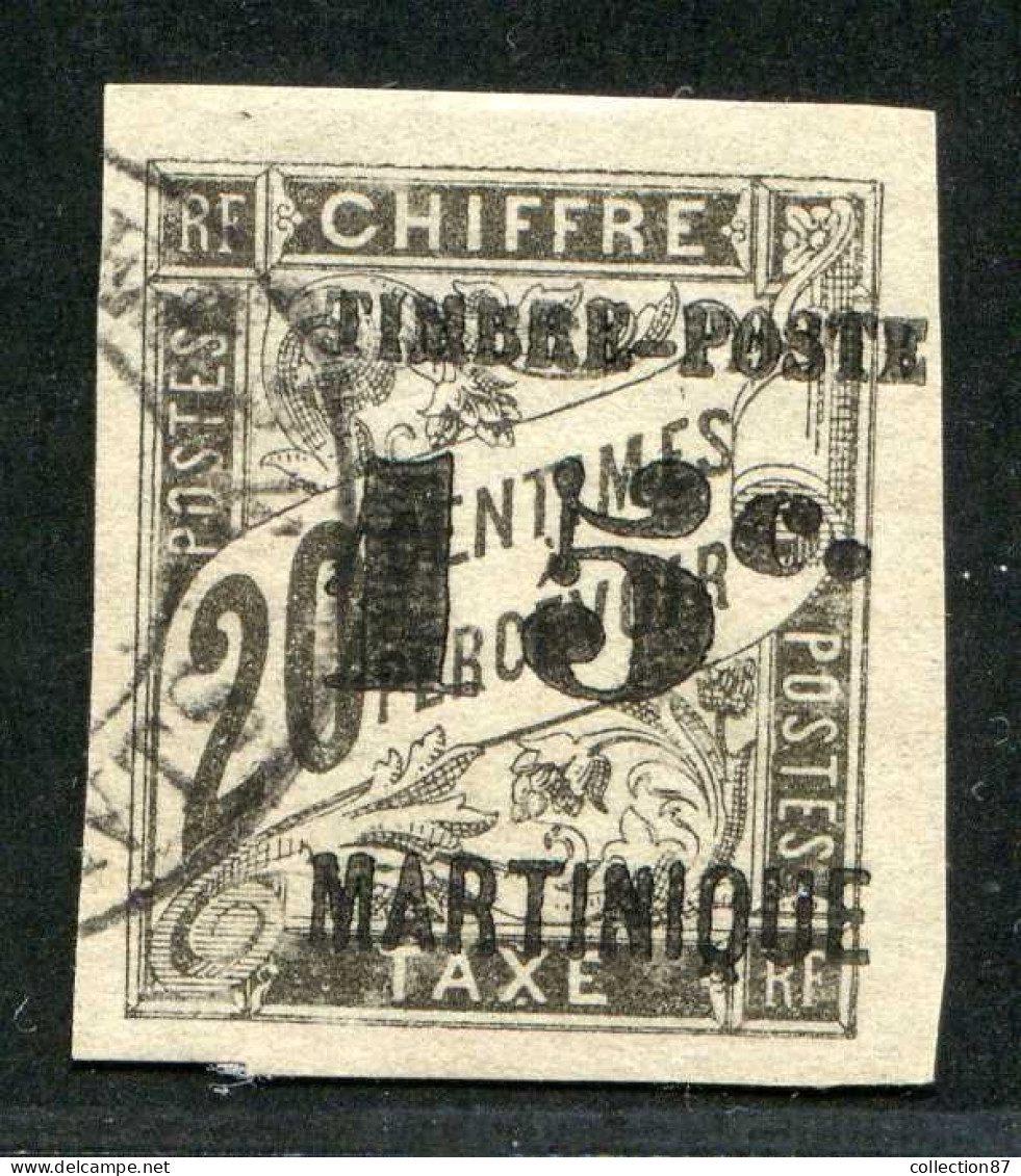 REF 080 > MARTINIQUE < N° 21 Ø Belle Marge < Oblitéré Dos Visible < Ø Used > - Oblitérés