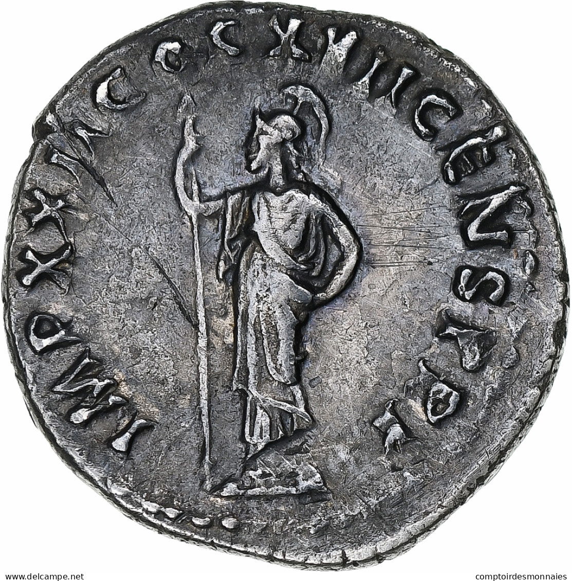 Domitien, Denier, 95-96, Rome, Argent, TTB+, RIC:790 - La Dinastía Flavia (69 / 96)