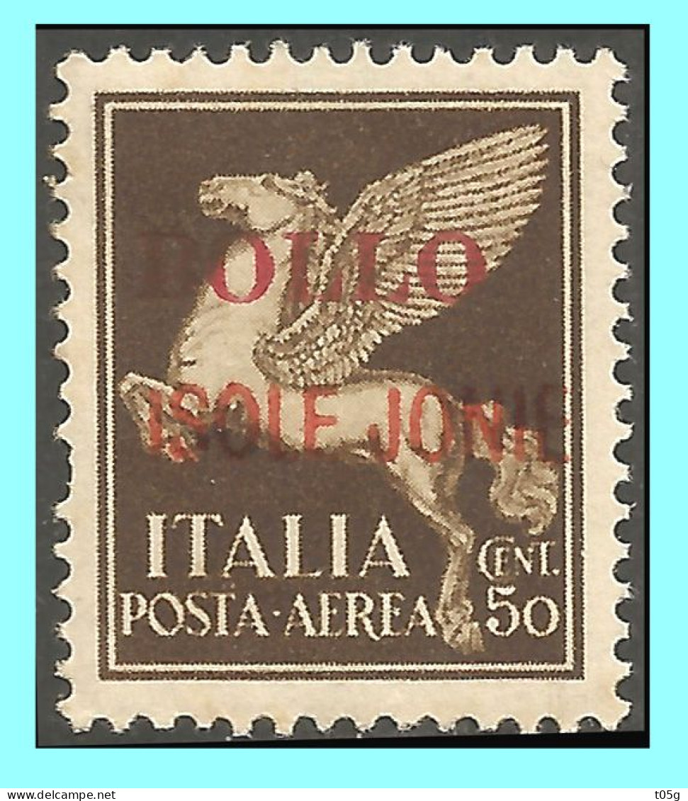 REVENUE: ITALY- GREECE- GRECE- HELLAS 1943 :  "Ionian Islands Italian Occupation" From Set MNH* - Islas Ionian