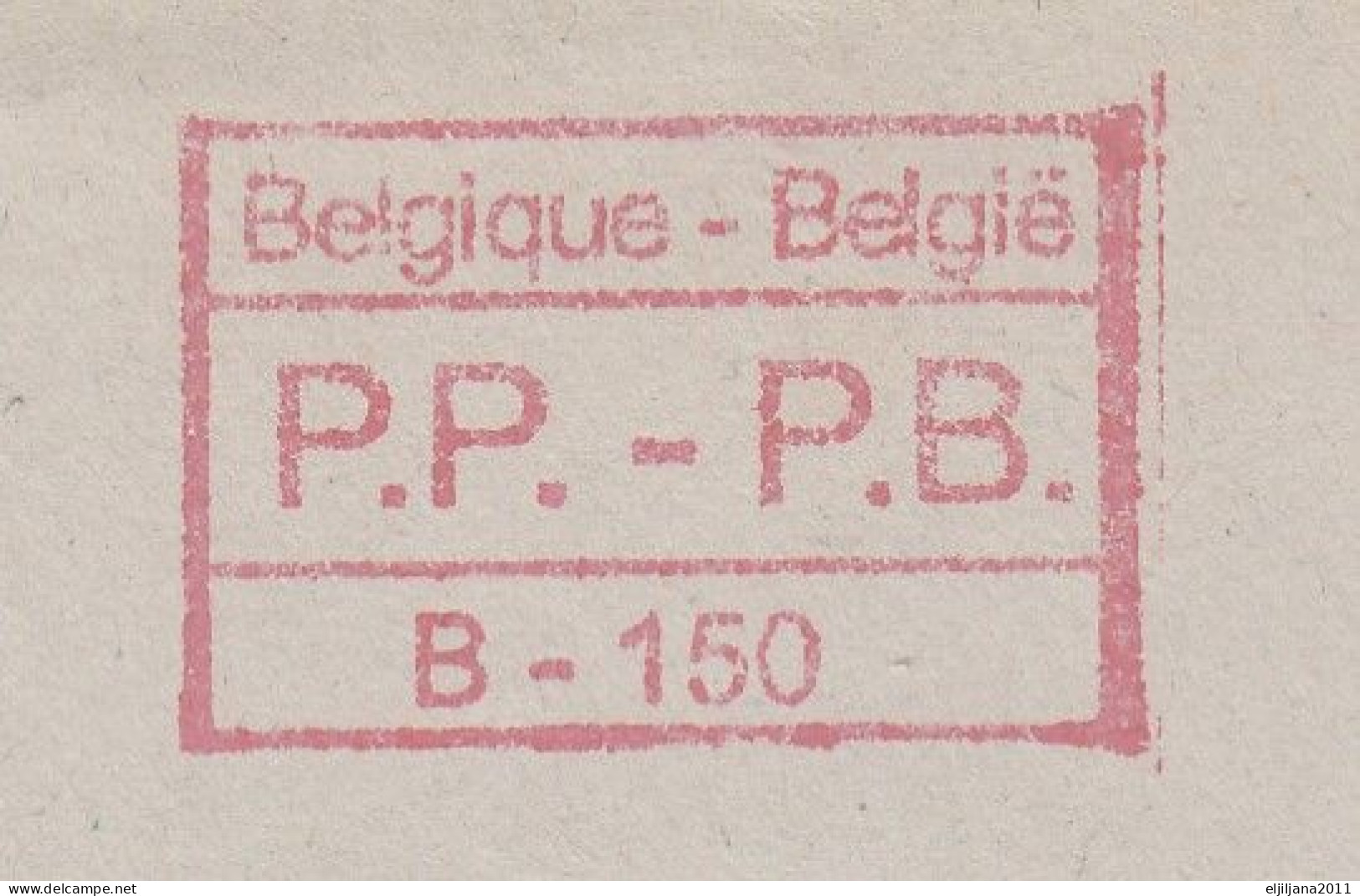 ⁕ Belgium / Belgique ⁕ Old Envelope With A Window P.P. - P.B. ⁕ Stationery Cover Mail Order Germany - Buste