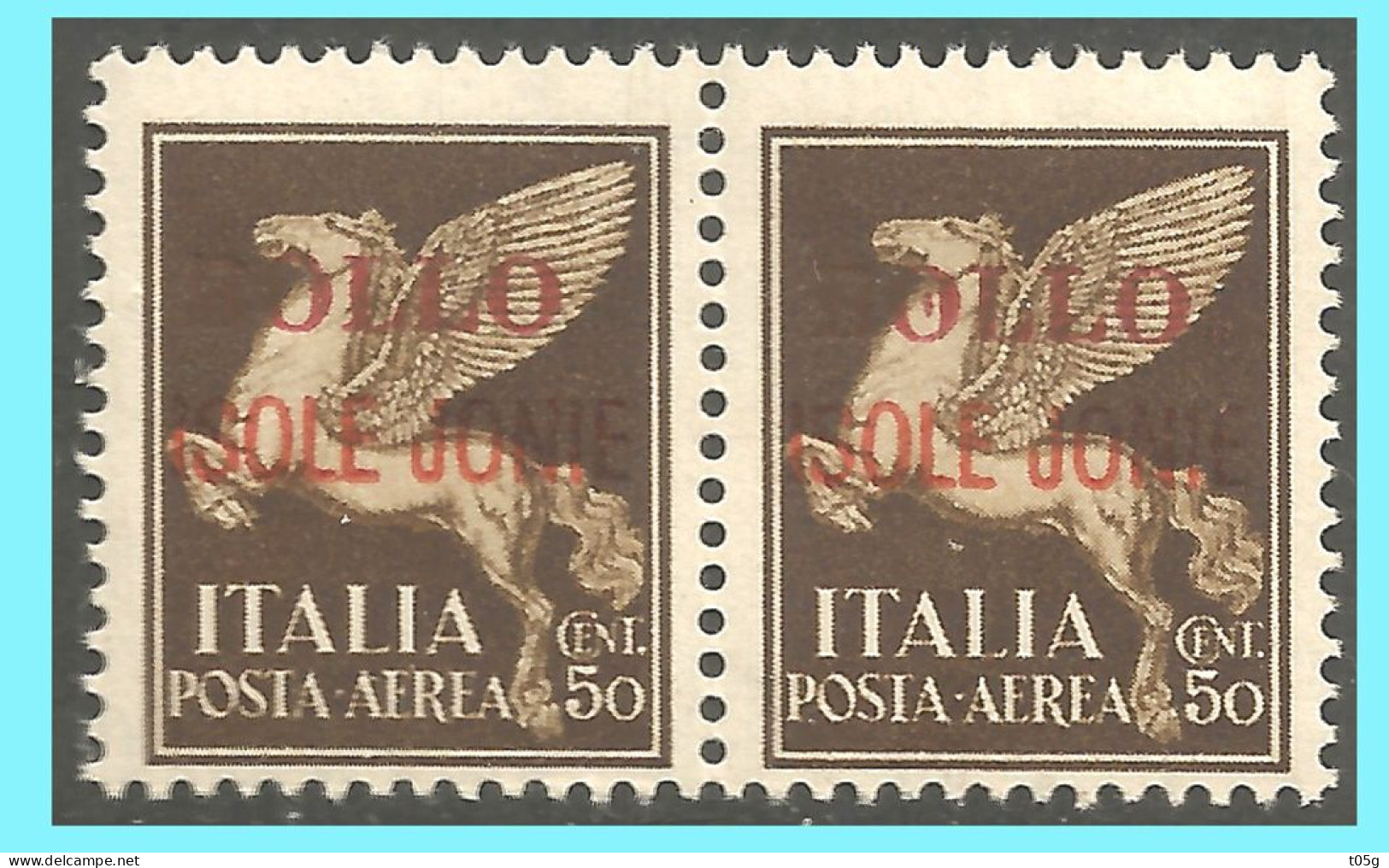 REVENUE: ITALY- GREECE- GRECE- HELLAS 1943 :  "Ionian Islands Italian Occupation" From Set MNH* - Ionische Eilanden