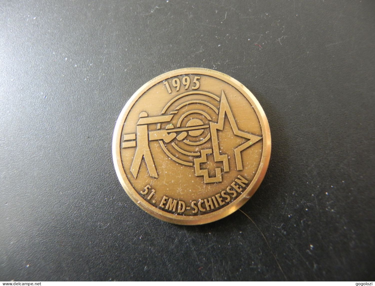 Old Shooting Medal Medaille Schweiz Suisse Svizzera Switzerland - 48. EMD Schiessen 1995 - Duro - Altri & Non Classificati