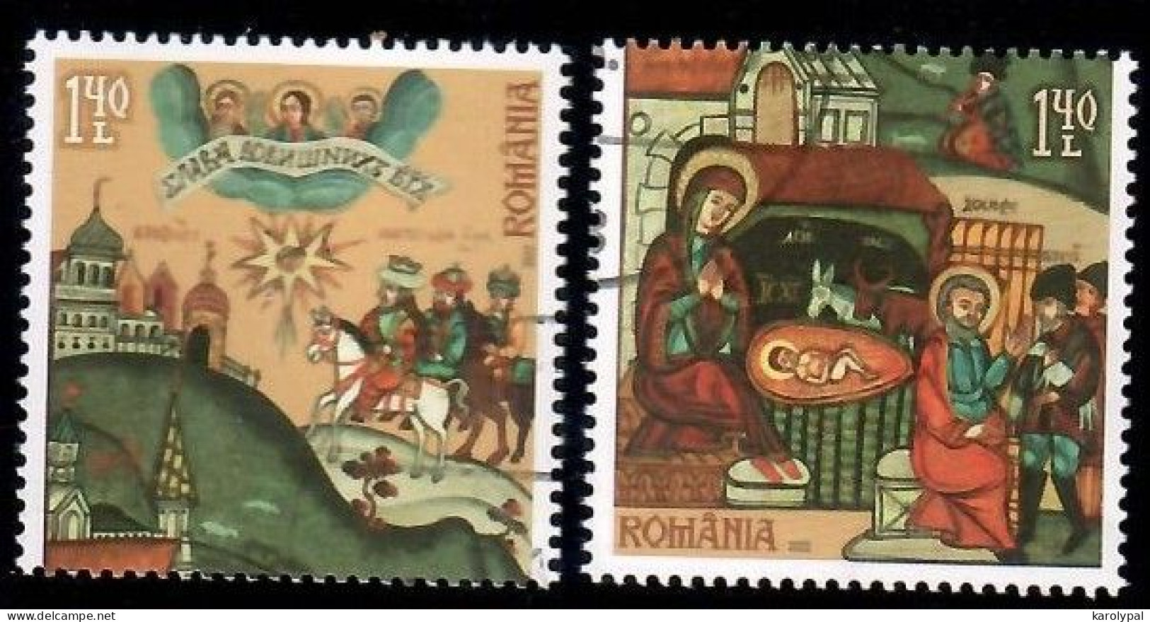 Romania, 2022 CTO, Mi. Nr.8115-6, Christmas - Gebruikt