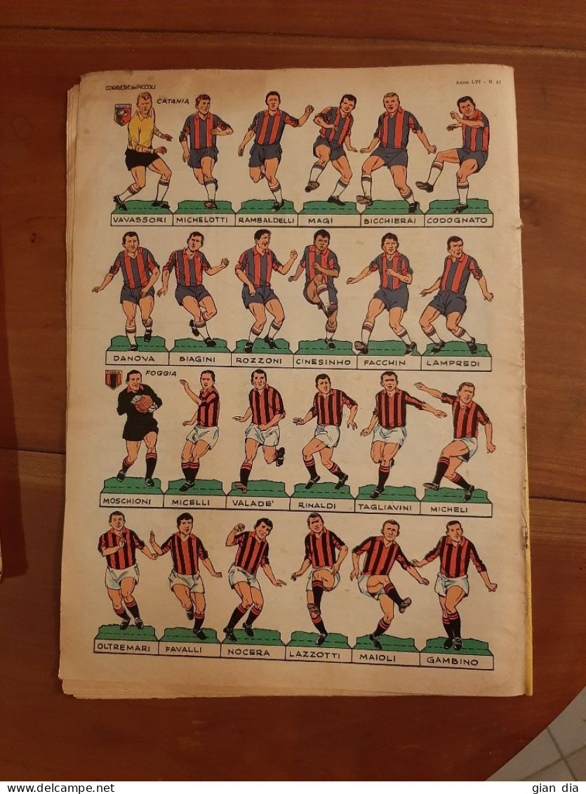 CORRIERE DEI PICCOLI Ed.Corsera. Anno 1964 Lotto Di 7.FIGURINE CALCIATORI. Pratt . Anche Singoli. - Corriere Dei Piccoli