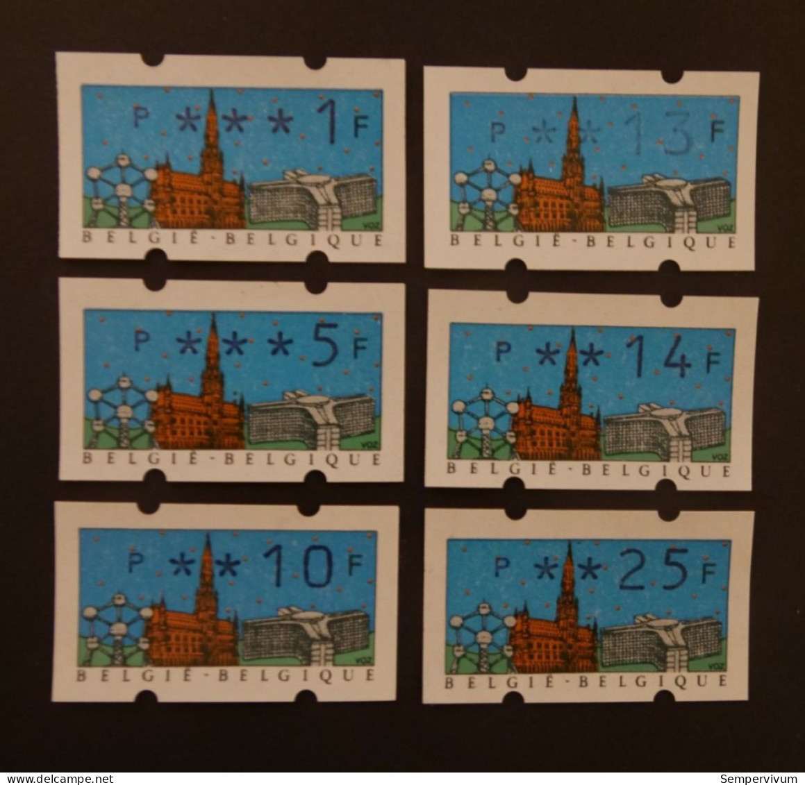 Belgie ATM 80 Complete Set Belgie - Postfris