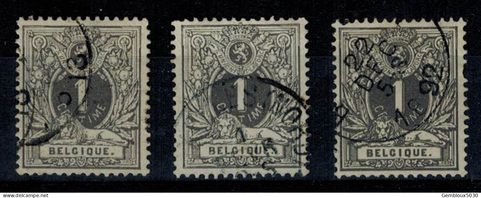 Lot 43/3 Belqique  N° 43°  3x - Lots & Kiloware (mixtures) - Max. 999 Stamps