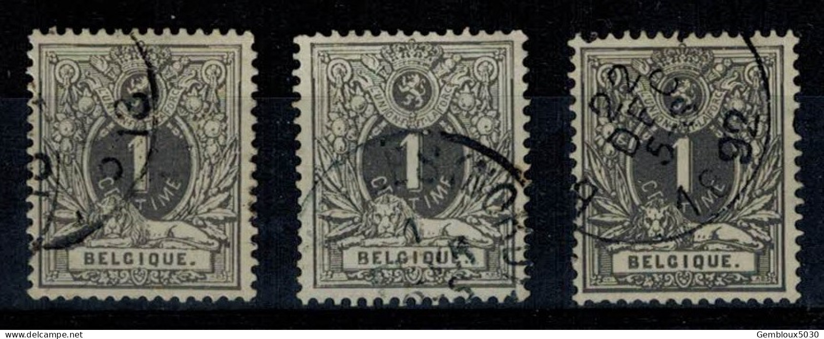 Lot 43/3 Belqique  N° 43°  3x - Mezclas (max 999 Sellos)