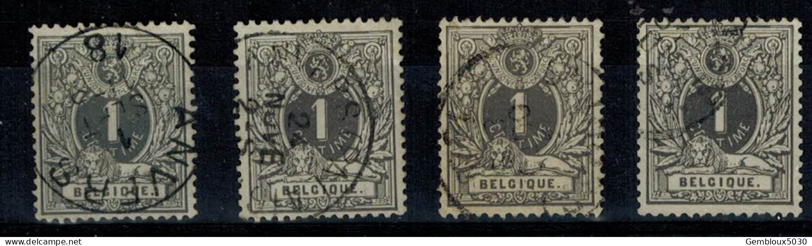 Lot 43/2 Belgique N° 43°  4x - Mezclas (max 999 Sellos)