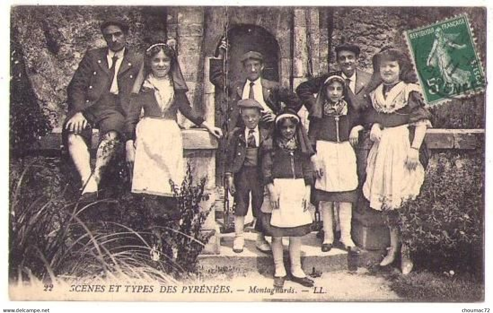 Pyrénées 005, Scenes Et Types Des Pyrénées, LL 22, Montagnards - Midi-Pyrénées