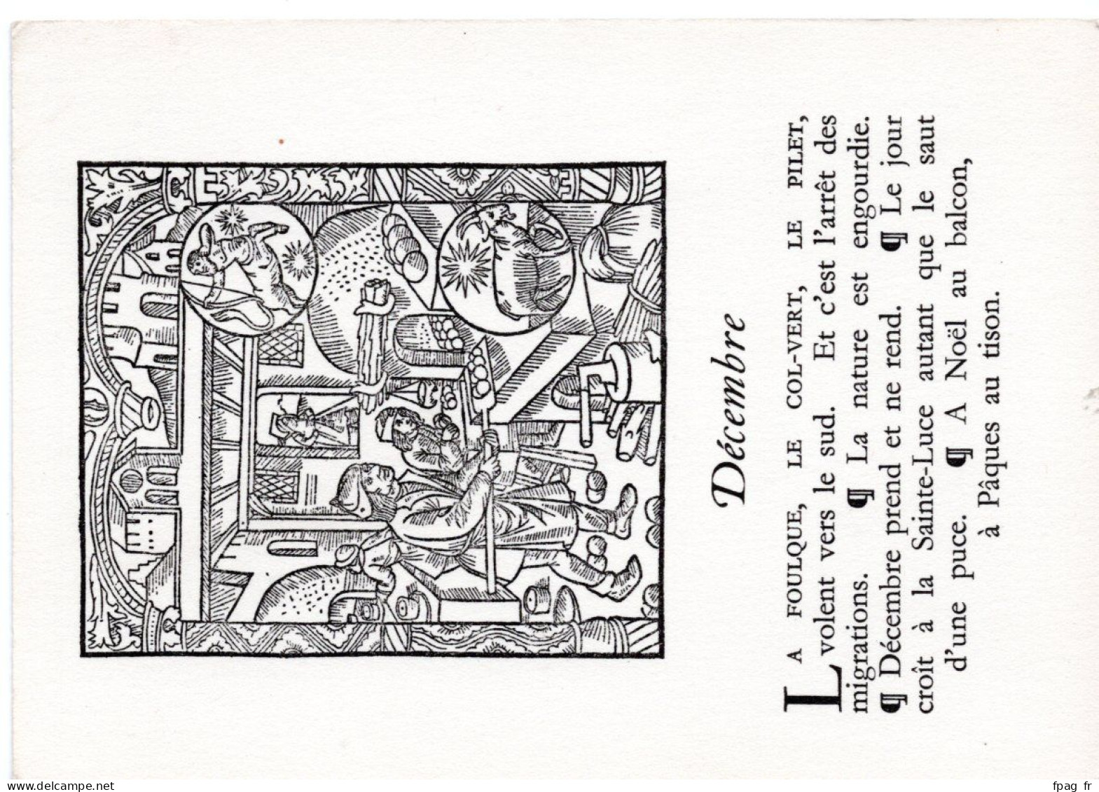 Le Grant Kalendrier Et Compost Des Bergiers - Cartes GLM (lot De 9 Cartes - Années 60) - Qqs Défauts Minimes Au Verso - Astrologie