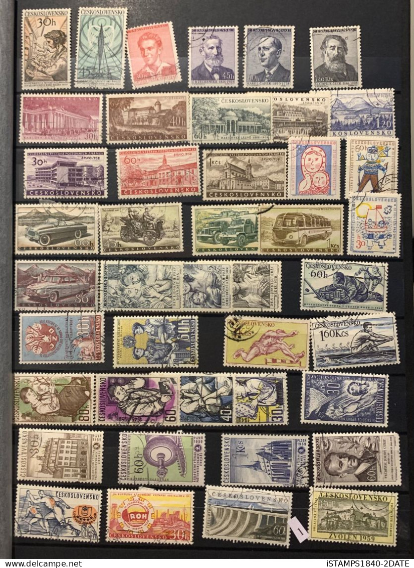 001203/ Czechoslovakia Mint + Used  Large Collection Good For Set Building - Lots & Serien