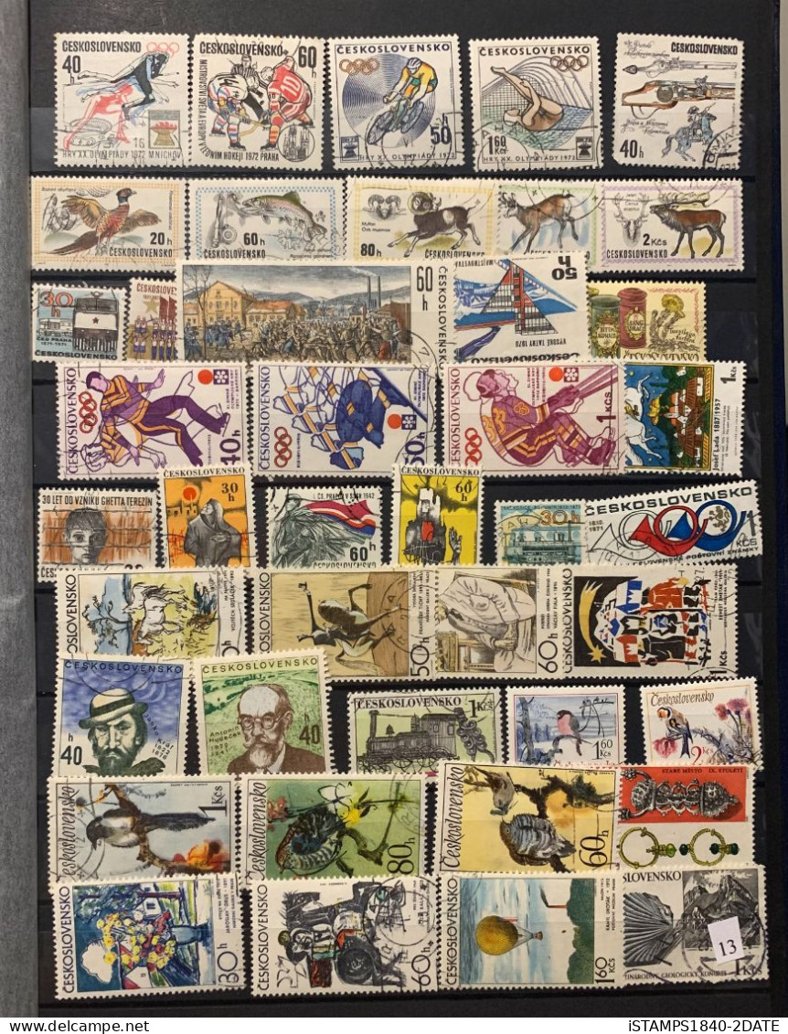 001203/ Czechoslovakia Mint + Used  Large Collection Good For Set Building
