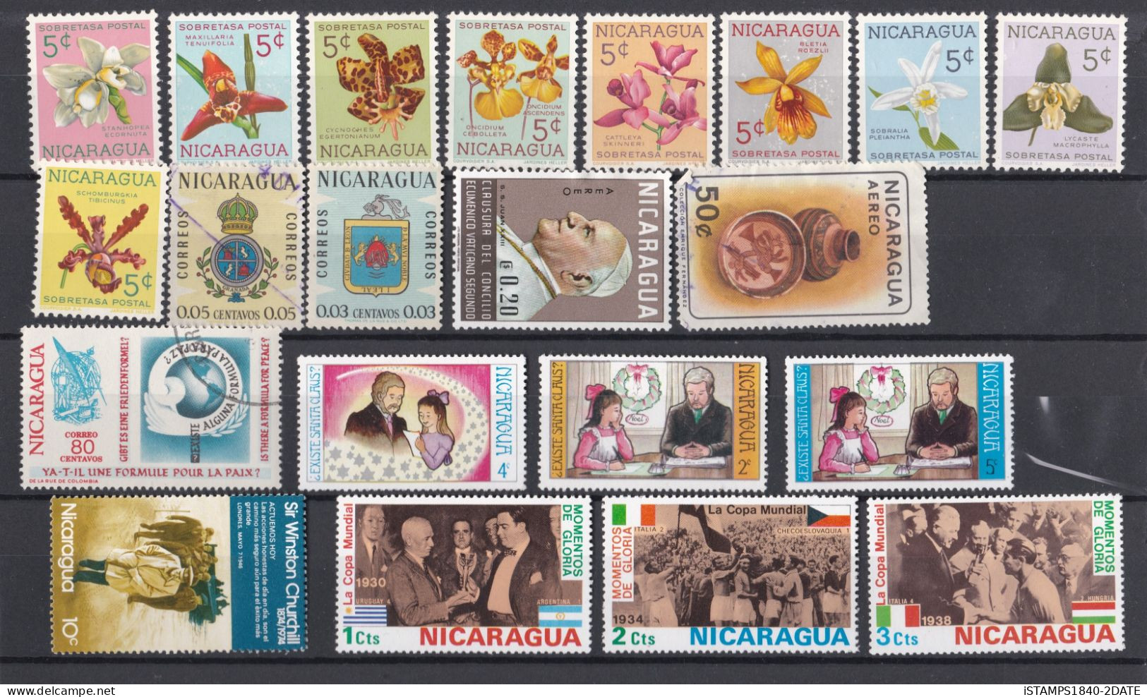 001202/ Nicaragua 1862+ Mint + Used Collection Useful 100s Good Cv