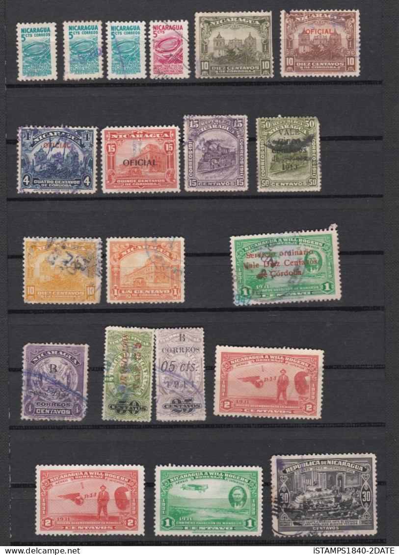 001202/ Nicaragua 1862+ Mint + Used Collection Useful 100s Good Cv