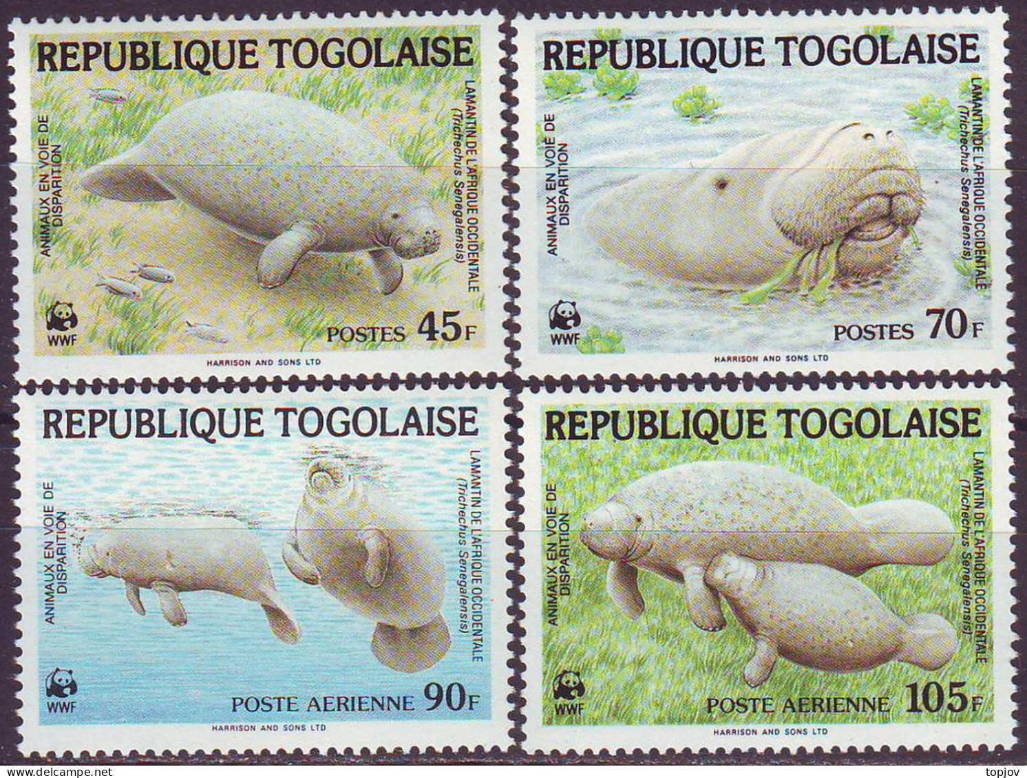 TOGO - WWF  MANATEE - **MNH - 1984 - Neufs