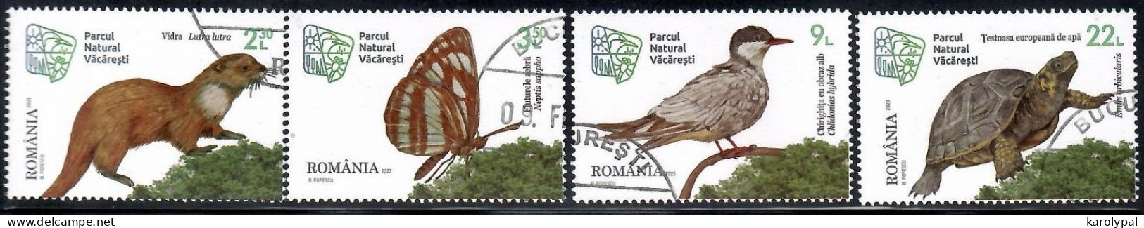 Romania, 2023 CTO, Mi. Nr.8243-6, National Park Vacaresti - Used Stamps