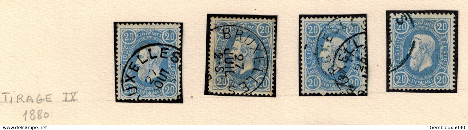 N° 31 (4x) 1880 Tirage IX - Alla Rinfusa (max 999 Francobolli)