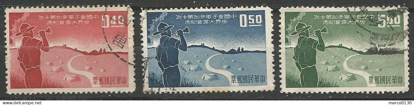 FORMOSE (TAIWAN) N° 298 + N° 299 + N° 300 OBLITERE - Used Stamps