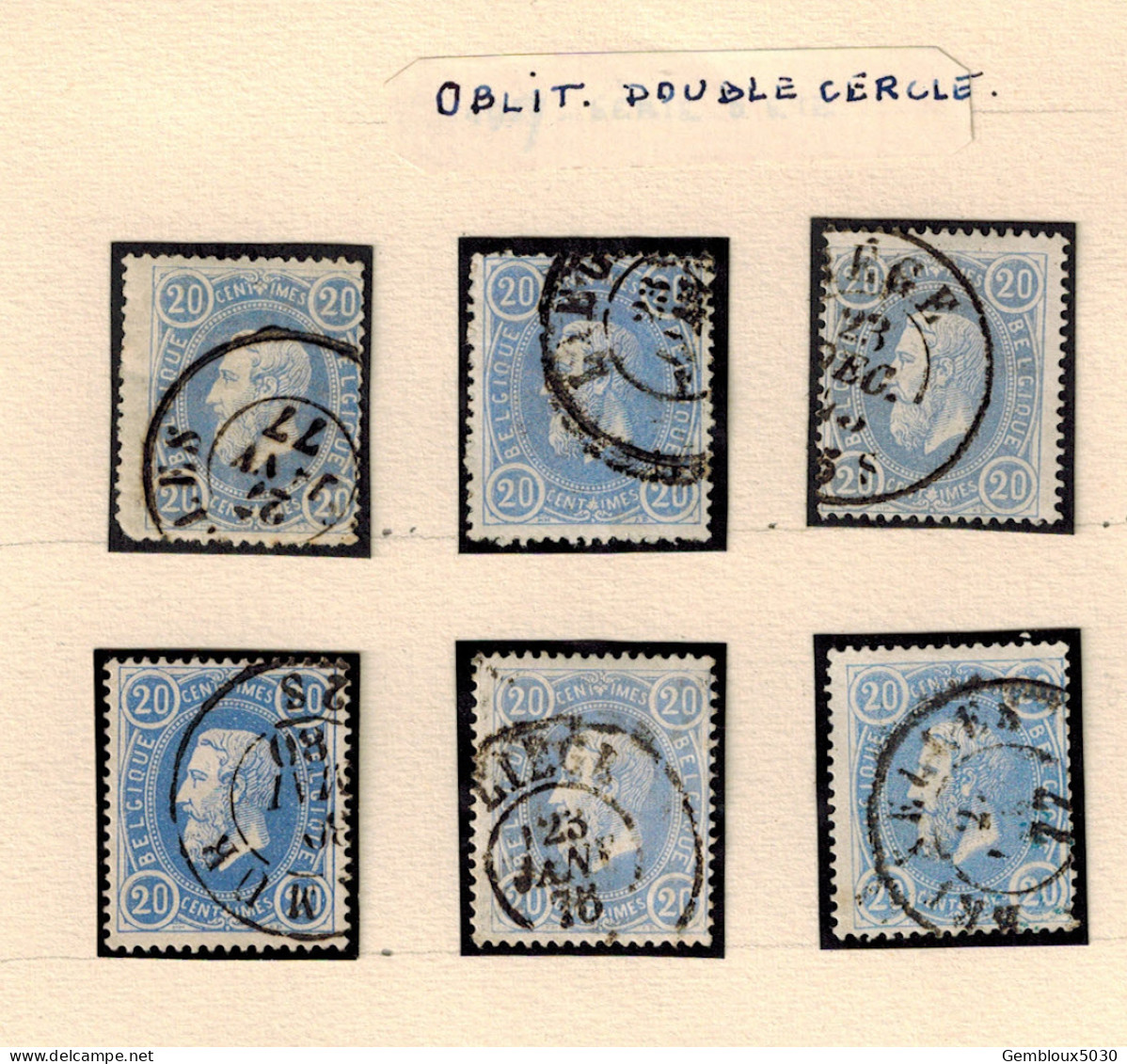 N° 31 (6x) Oblitération Double Cercle - Lots & Kiloware (mixtures) - Max. 999 Stamps