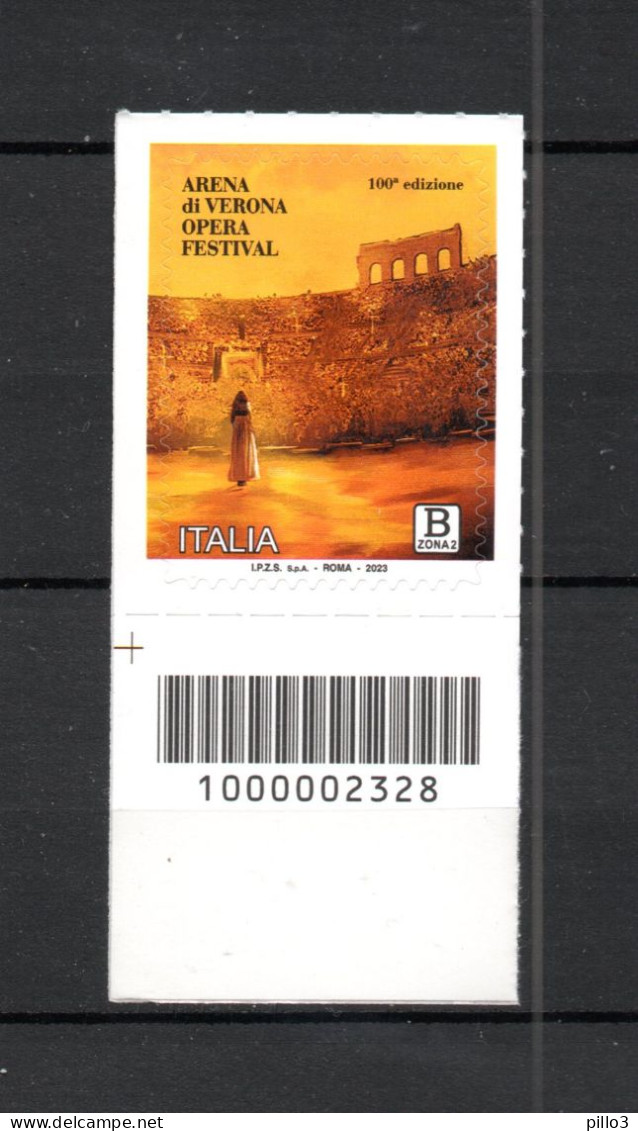 ITALIA :  ARENA Di Verona Opera Festival - C/Barre N° 2328  MNH**  16.06.2023 - Codici A Barre