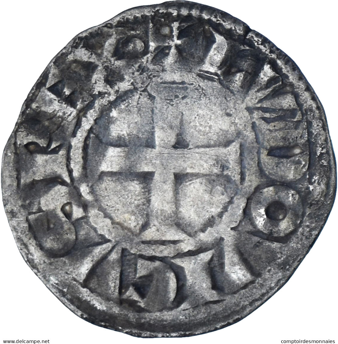 France, Louis VIII-IX, Denier Tournois, 1223-1244, Billon, TTB, Duplessy:188 - 1223-1226 Ludwig VIII. Der Löwe