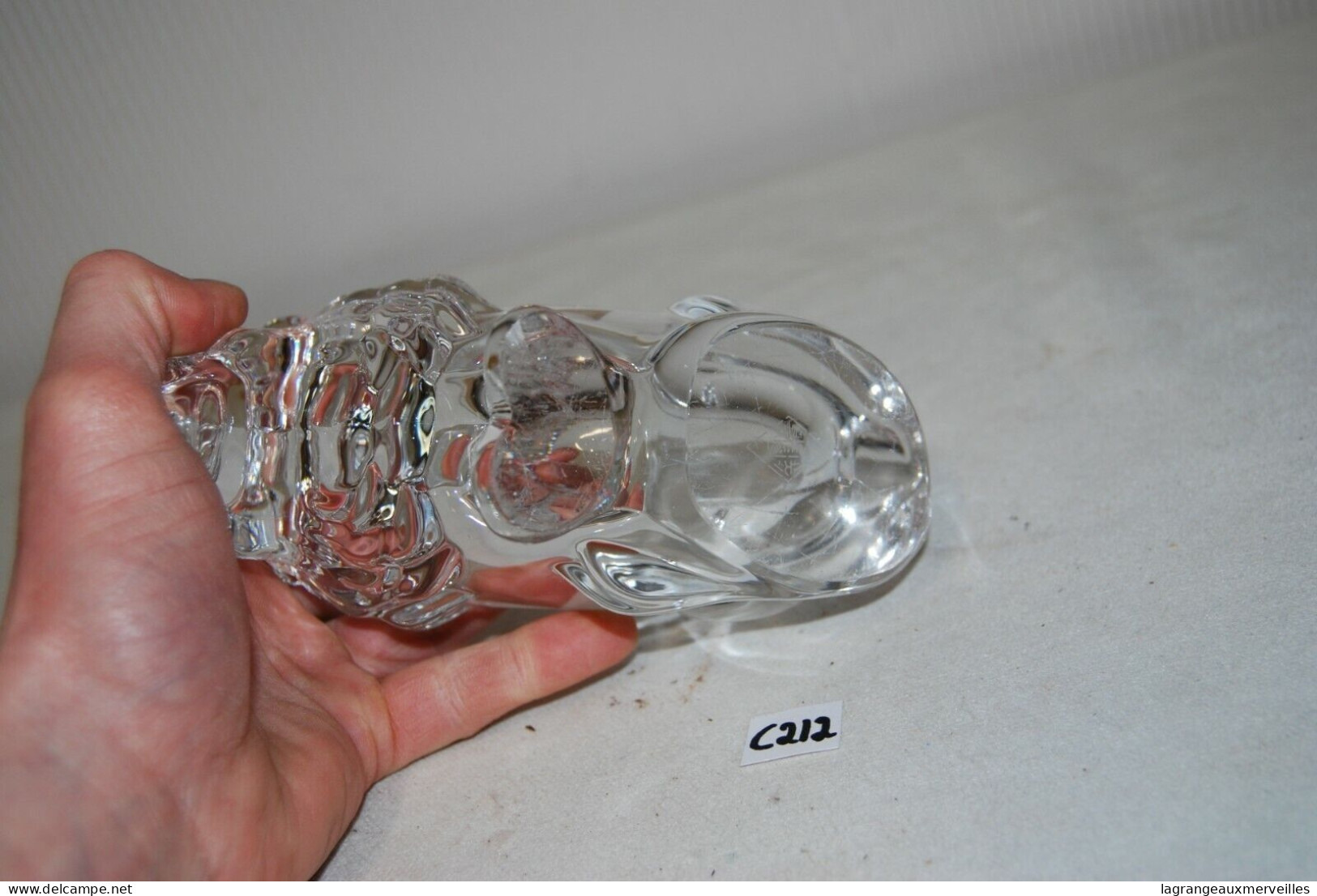 C212 Ancien Vide Poche - Lion Travaillé - Belle Pièce - Glass & Crystal