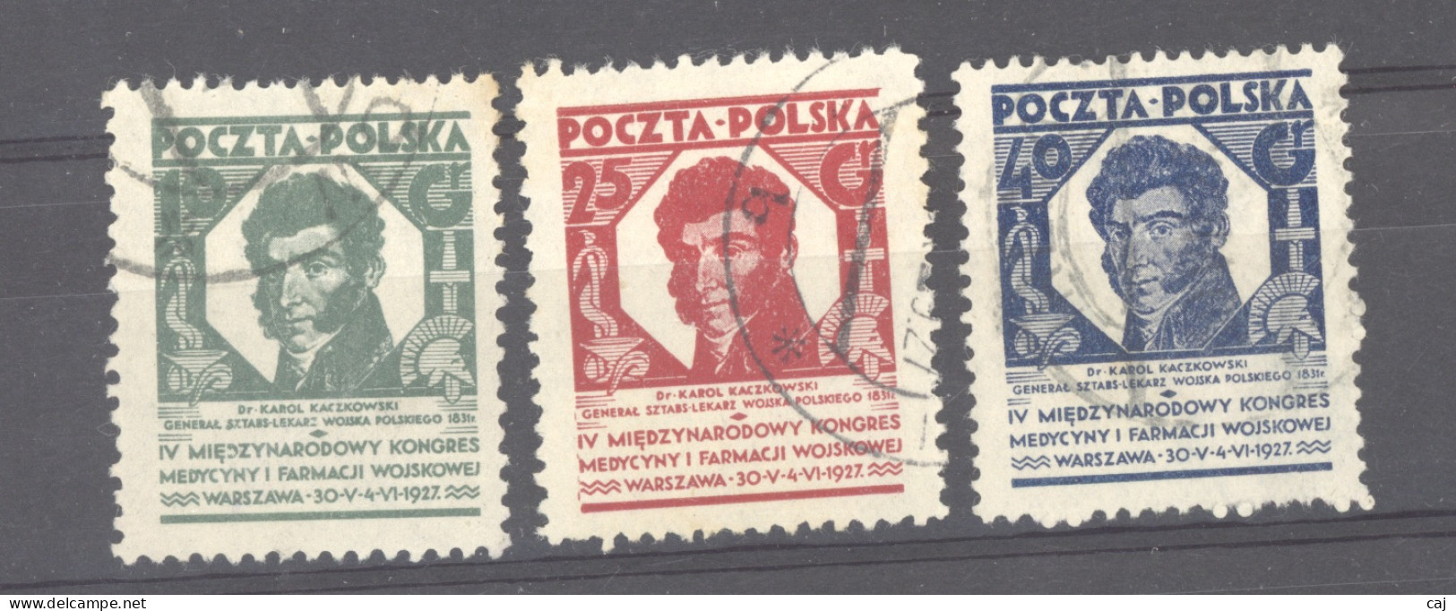 Pologne  :  Yv  336-38  (o) - Oblitérés