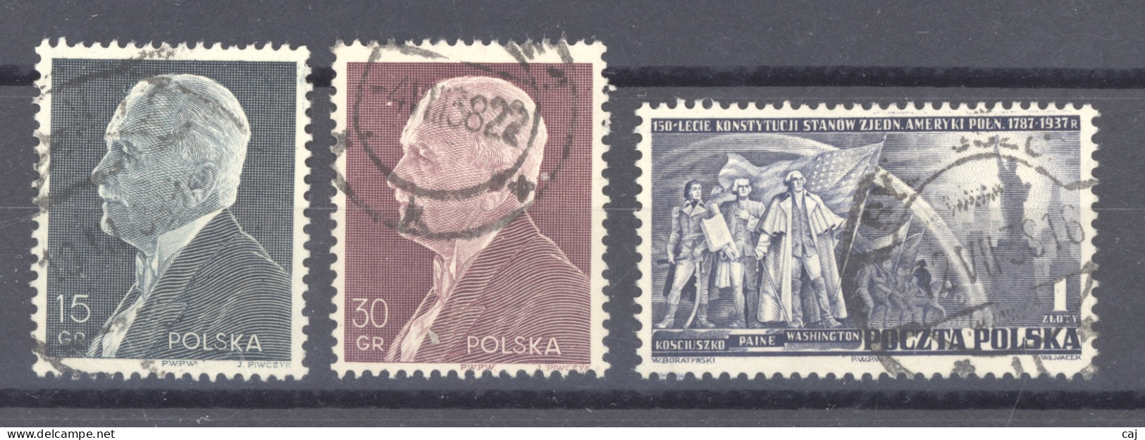 Pologne  :  Yv  397-99  (o) - Used Stamps