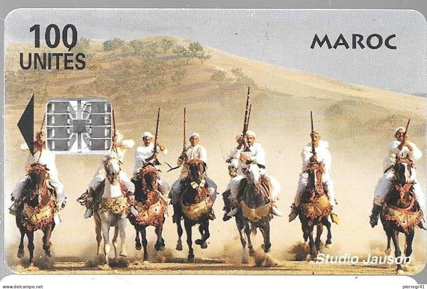 CARTE-PUCE-MAROC-100U-SC7-FANTASIA-V° Téleboutique-V°PHONE CARDS-AGADIR-UTIL-TBE - Morocco