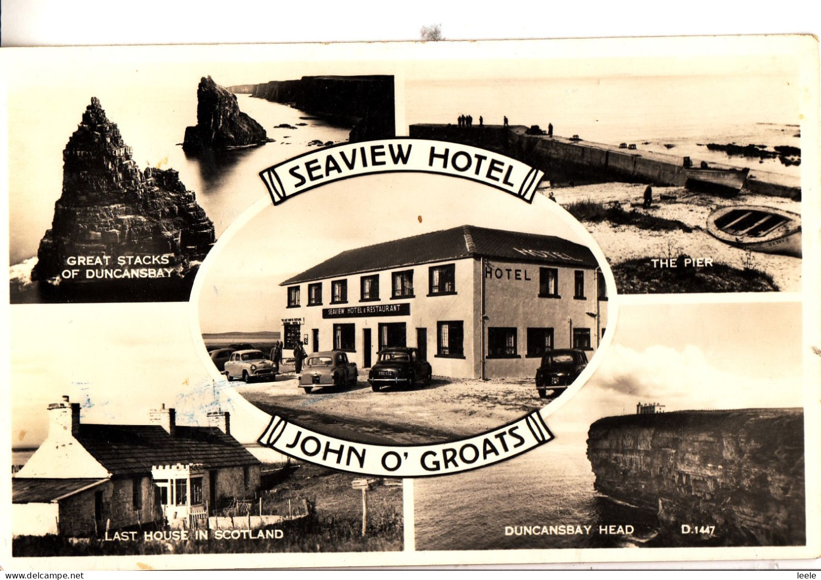 CR70. Vintage Postcard.  Seaview Hotel. John O'Groats. Caithness. Scotland. - Caithness