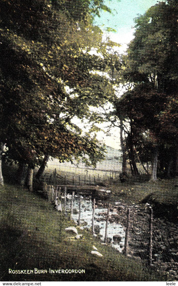 CR30. Vintage Postcard. Rosskeen Burn. Invergordon. Ross And Cromarty - Ross & Cromarty
