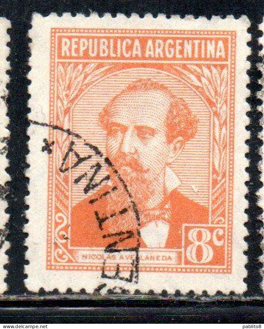 ARGENTINA 1935 1951 1939 NICOLA AVELLANEDA 8c USED USADO OBLITERE' - Gebraucht