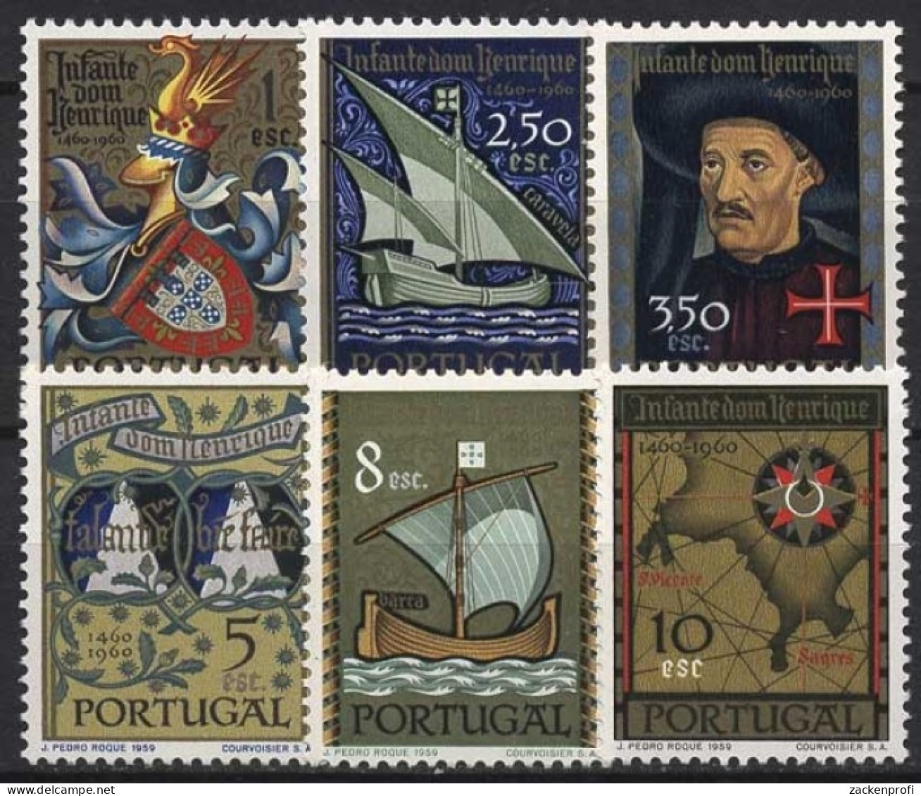 Portugal 1960 Heinrich Der Seefahrer 892/97 Postfrisch - Nuevos