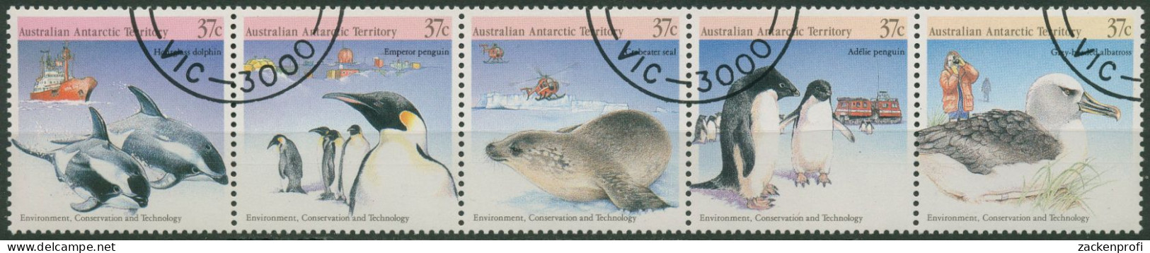 Austral. Antarktis 1988 Technologie Robbe Pinguin 79/83 ZD Gestempelt (C8608) - Usati