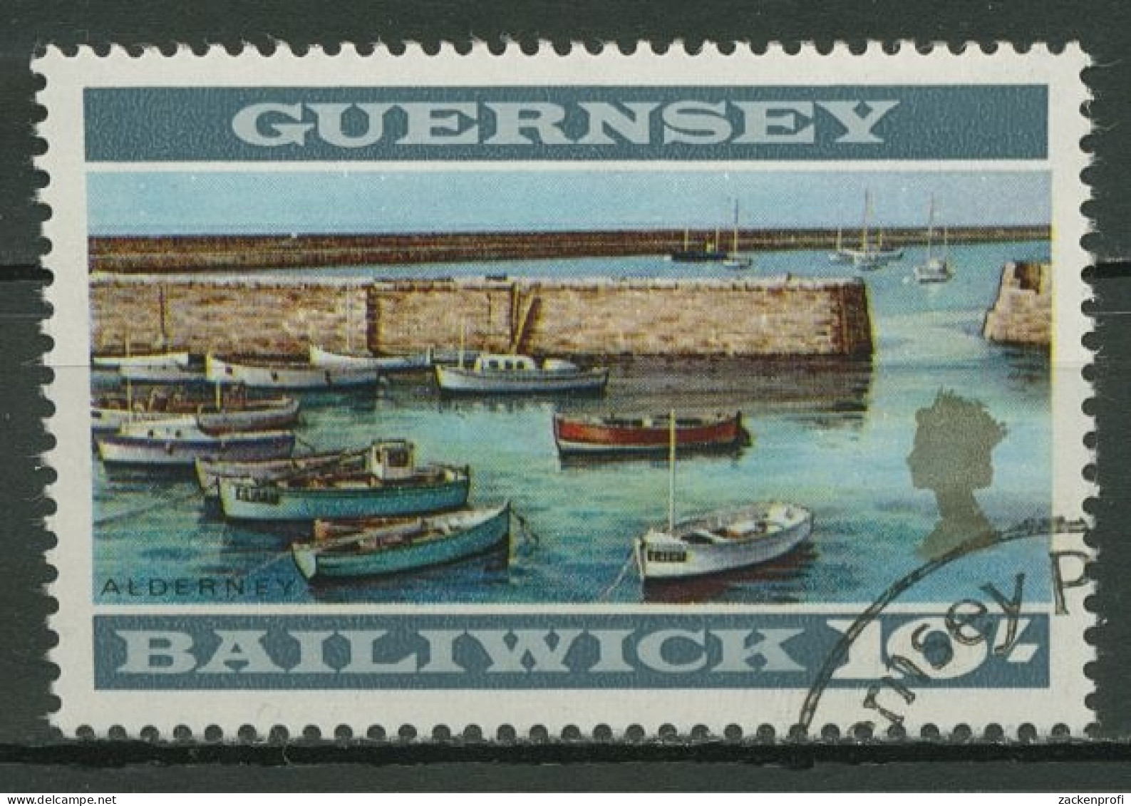 Guernsey 1969 Freimarke Ansichten Und Wappen 22 B Gestempelt - Guernsey